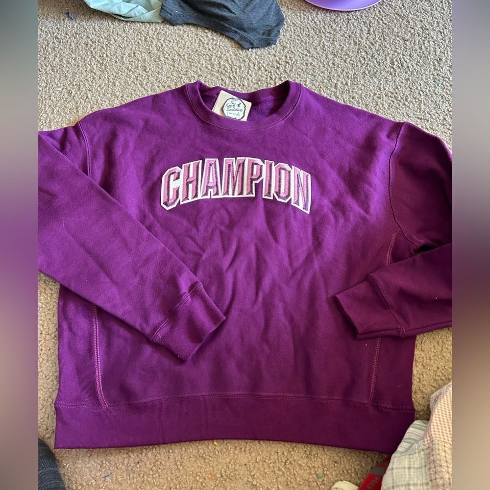 Champion Purple Crewneck Sweatshirt NWT